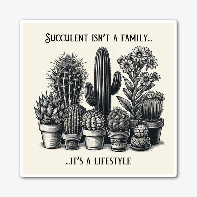 It's a Lifestyle Succulent Sticker